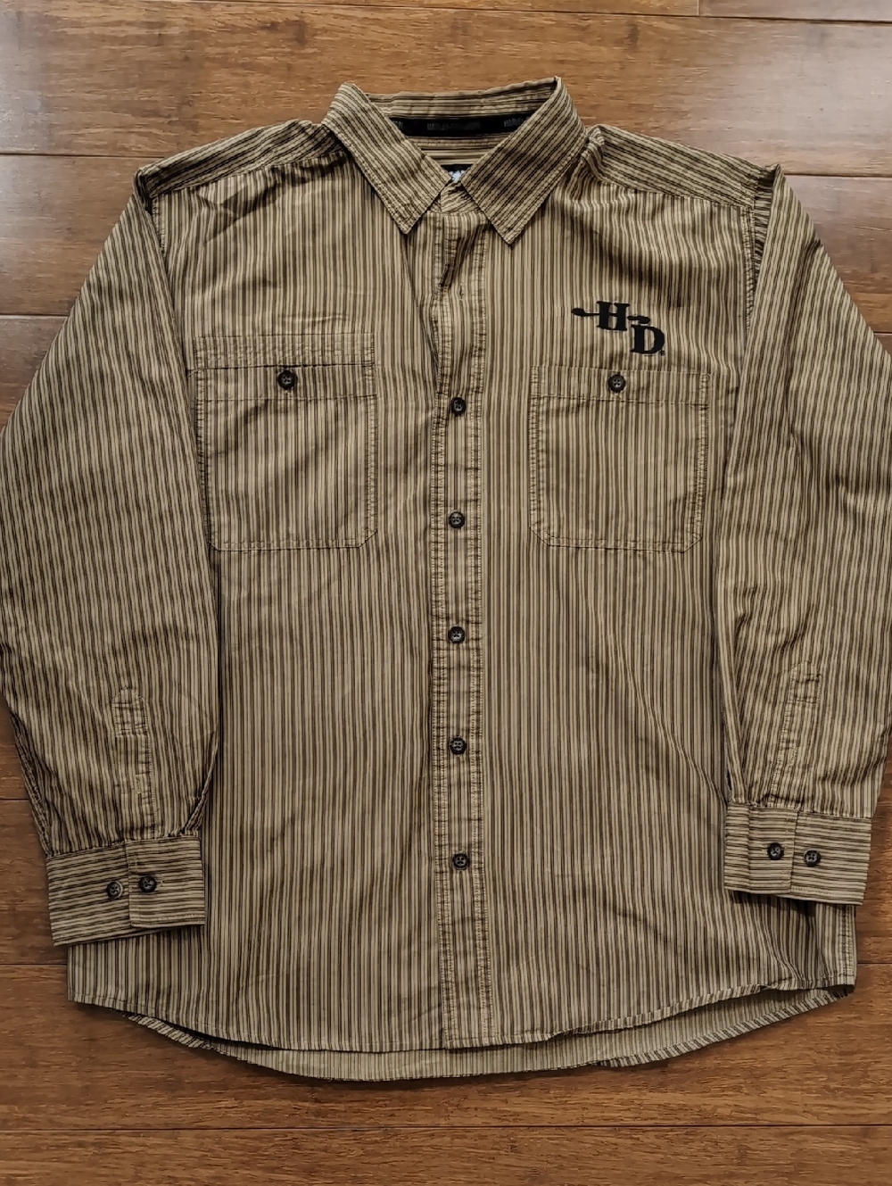 Harley Davidson Mens Button Up Long Sleeve Shirt
